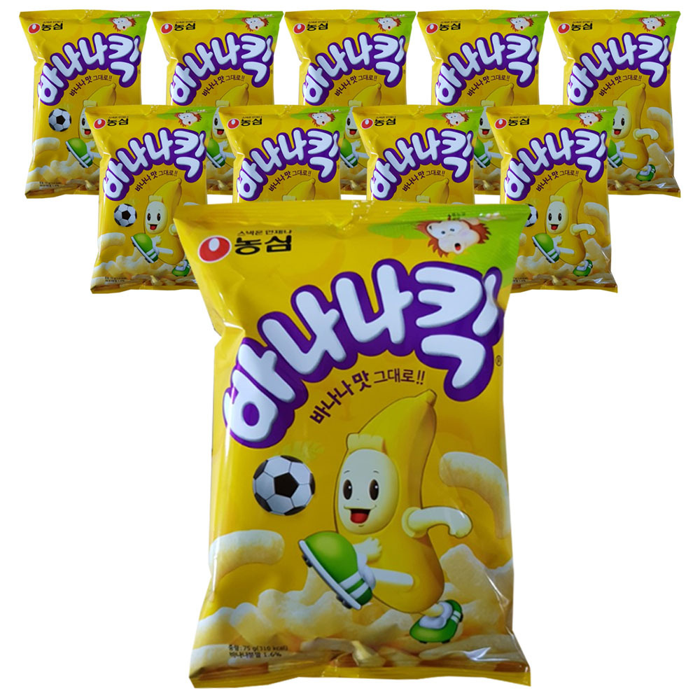바나나킥, 75g, 10개 (9,900원) (와우무료)
