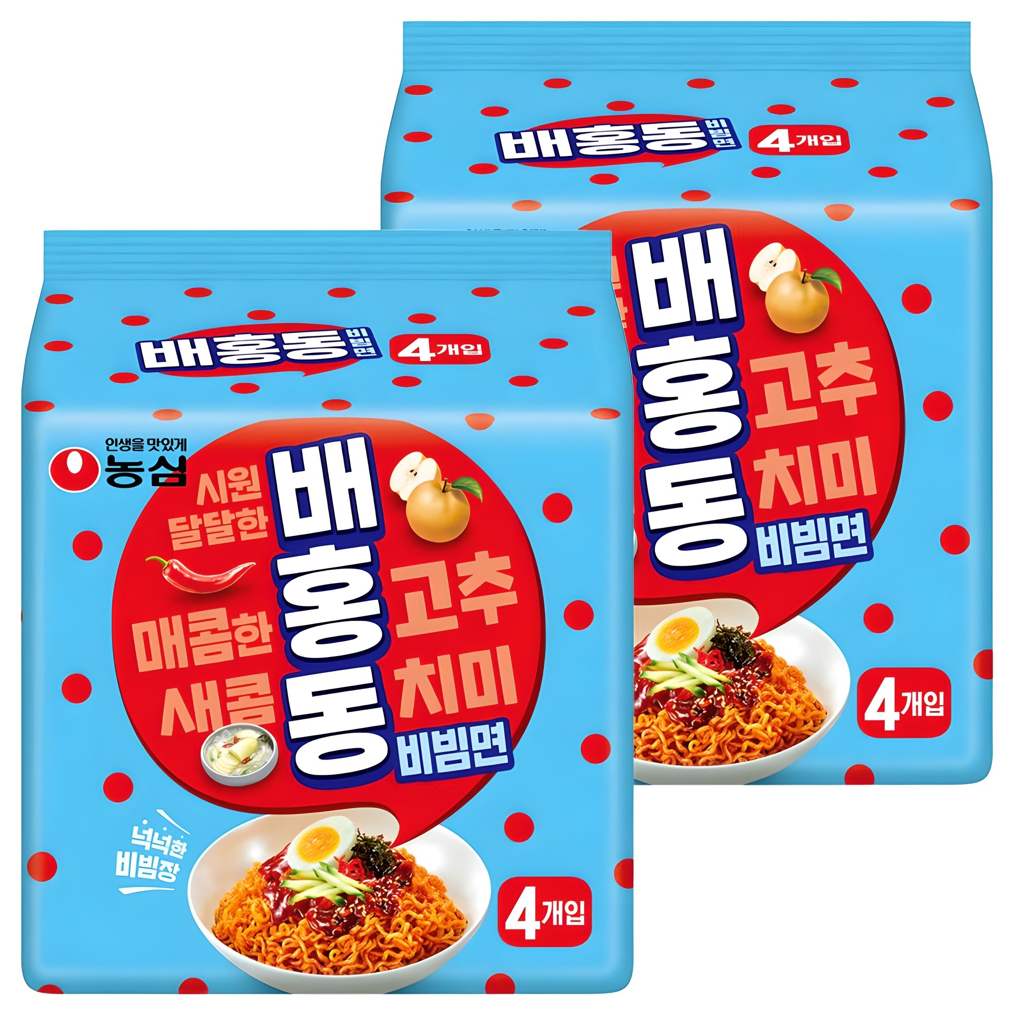 배홍동 비빔면 137g, 8개 (5,360원) (와우무료)