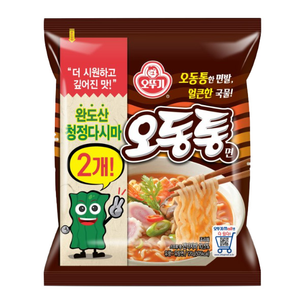 오뚜기 오동통면 120g, 15개, (5개입 X 3팩) (9,480원) (무료)