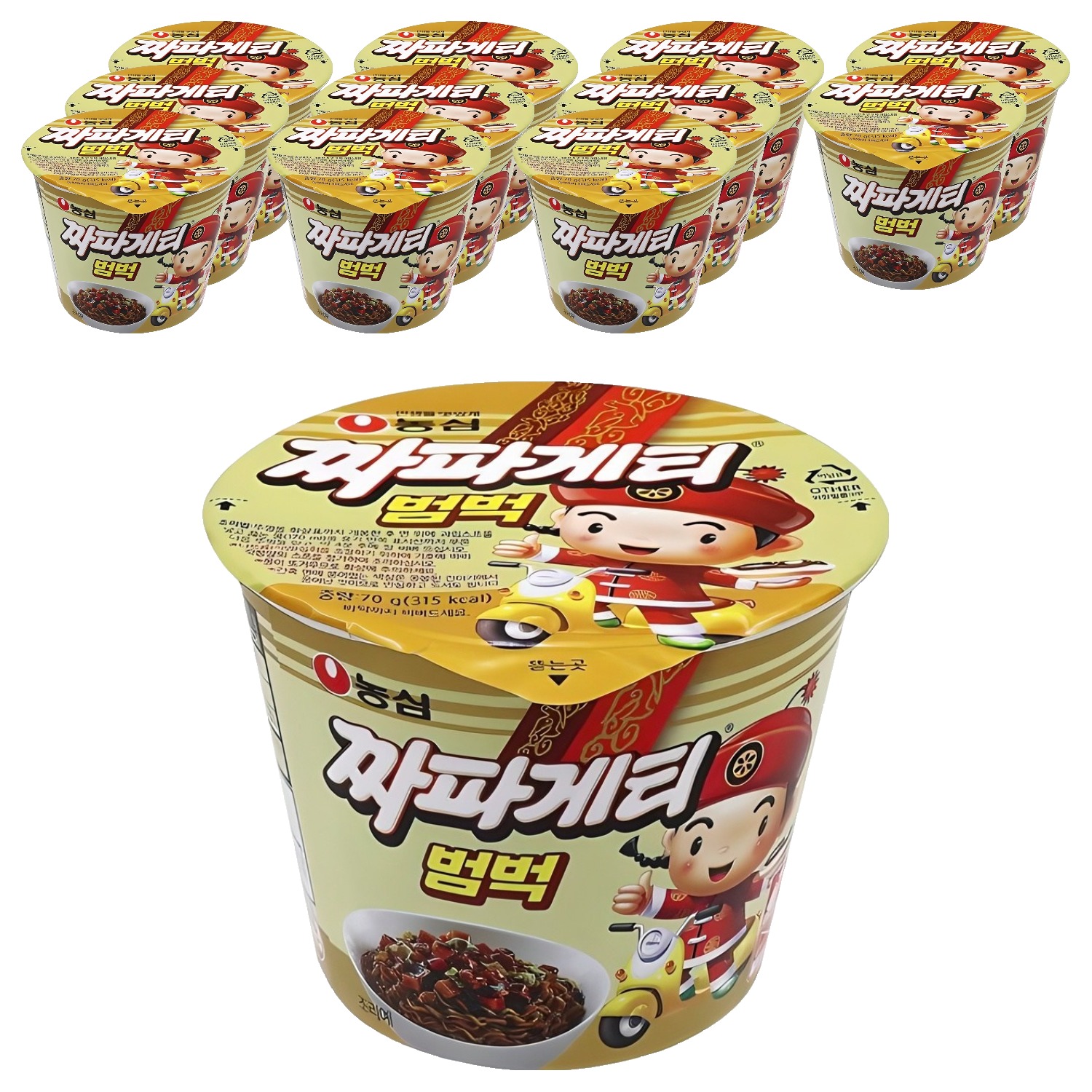 농심 짜파게티 범벅 미니 컵라면 70g, 12개 (8,820원) (무료)