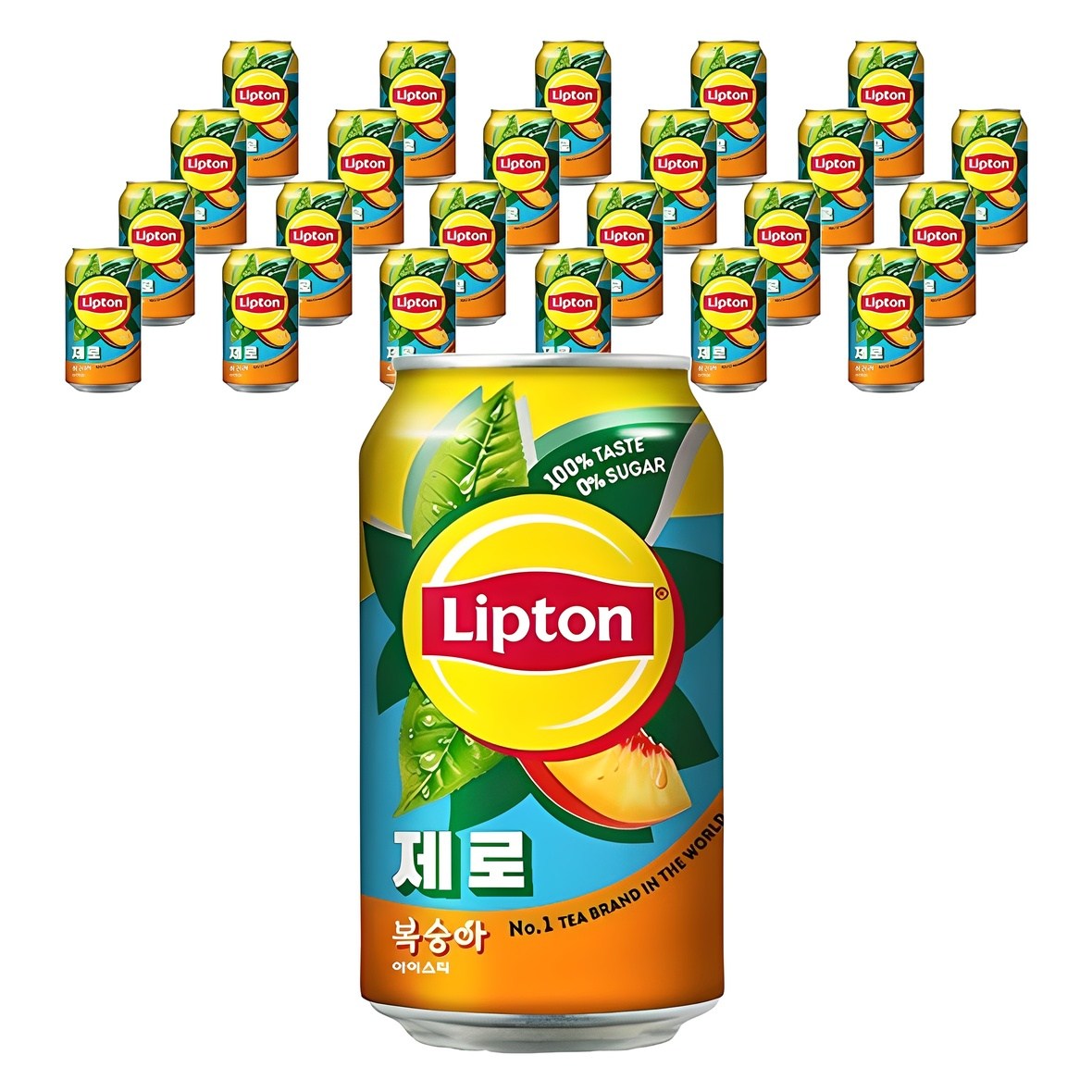 립톤 제로 복숭아 아이스티, 355ml, 24개 (10,880원) (와우무배)