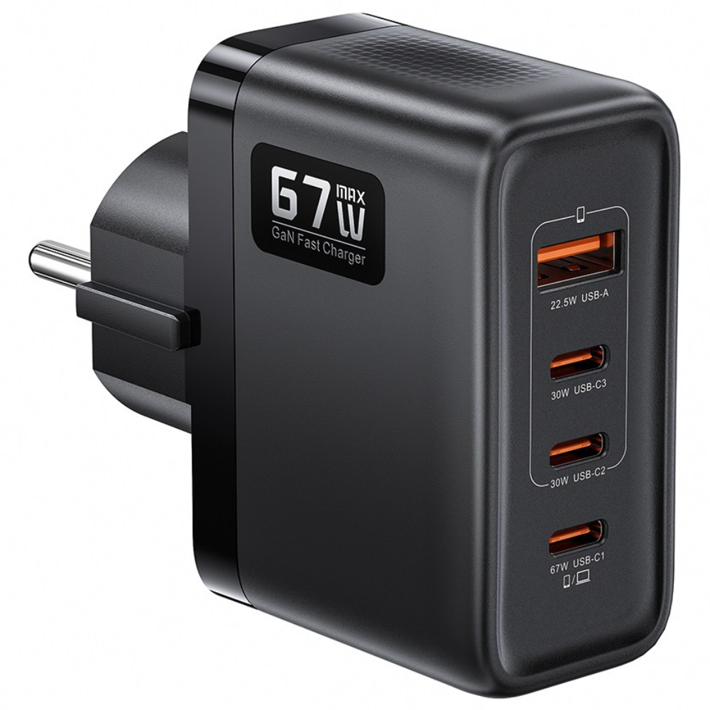 Toocki GaN PPS PD3.0 67W 접지 3C1A 4포트 초고속 멀티충전기 (19,900원) (무료)