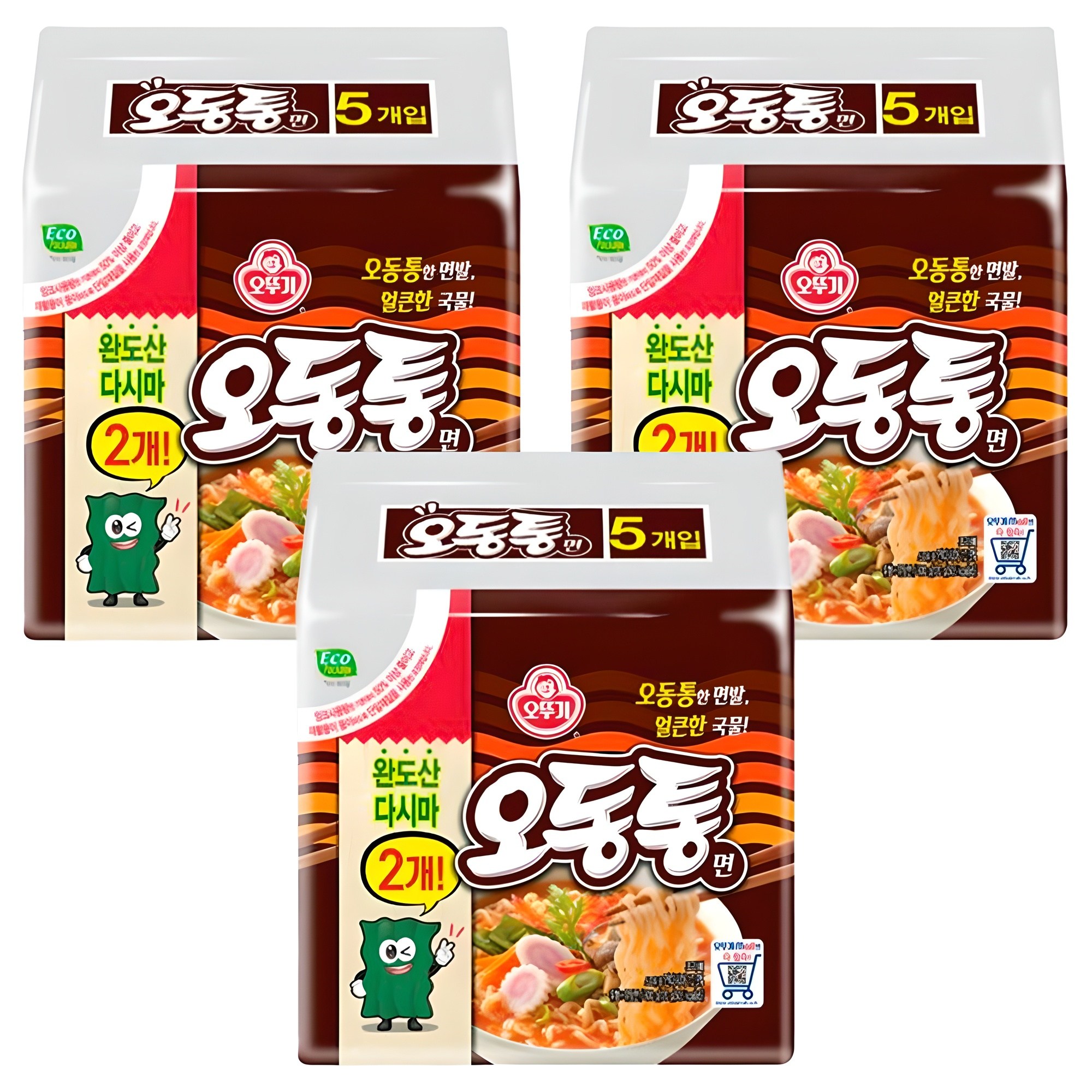 오뚜기 오동통면 120g, 15개 (9,000원) (와우무료)