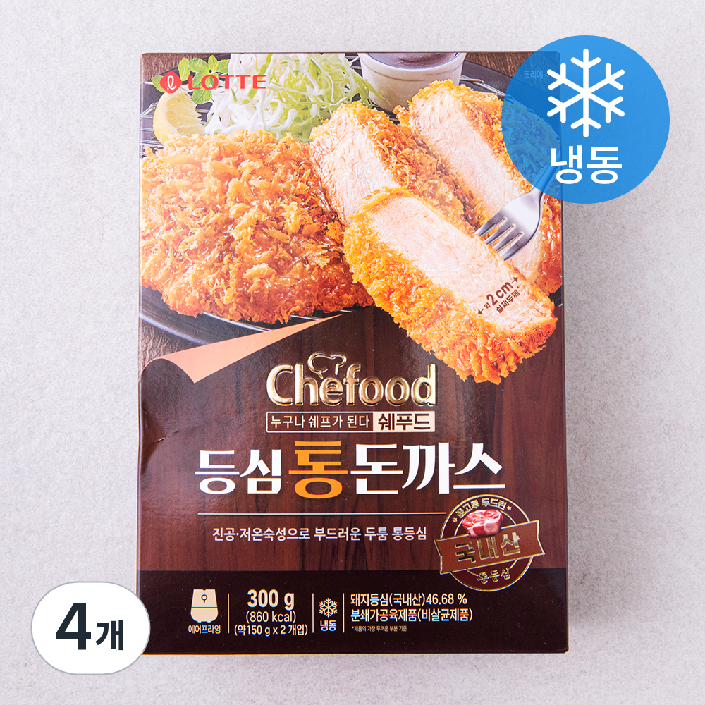 쉐푸드 등심 통 돈까스 (냉동), 300g, 2개 (9,480원) (15,000이상무료)