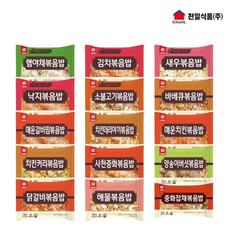 천일식품 햄야채볶음밥 300g 10봉 (15,740원) (무료)