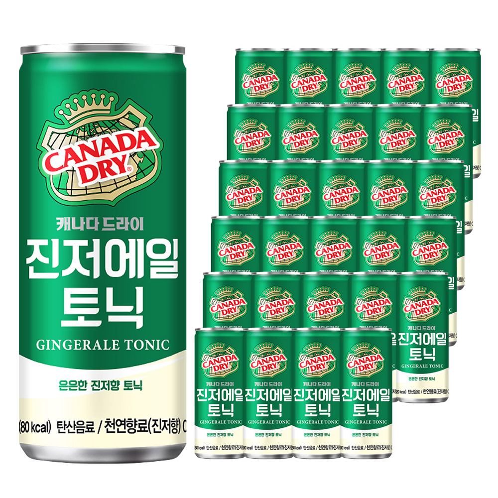 캐나다드라이 진저에일 토닉, 250ml, 30개 (12,140원) (와우무료)