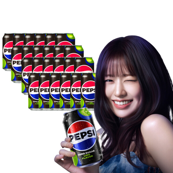 앱)첫구매 펩시제로 라임 355ml 24캔 제로칼로리 (9,890원) (무료)