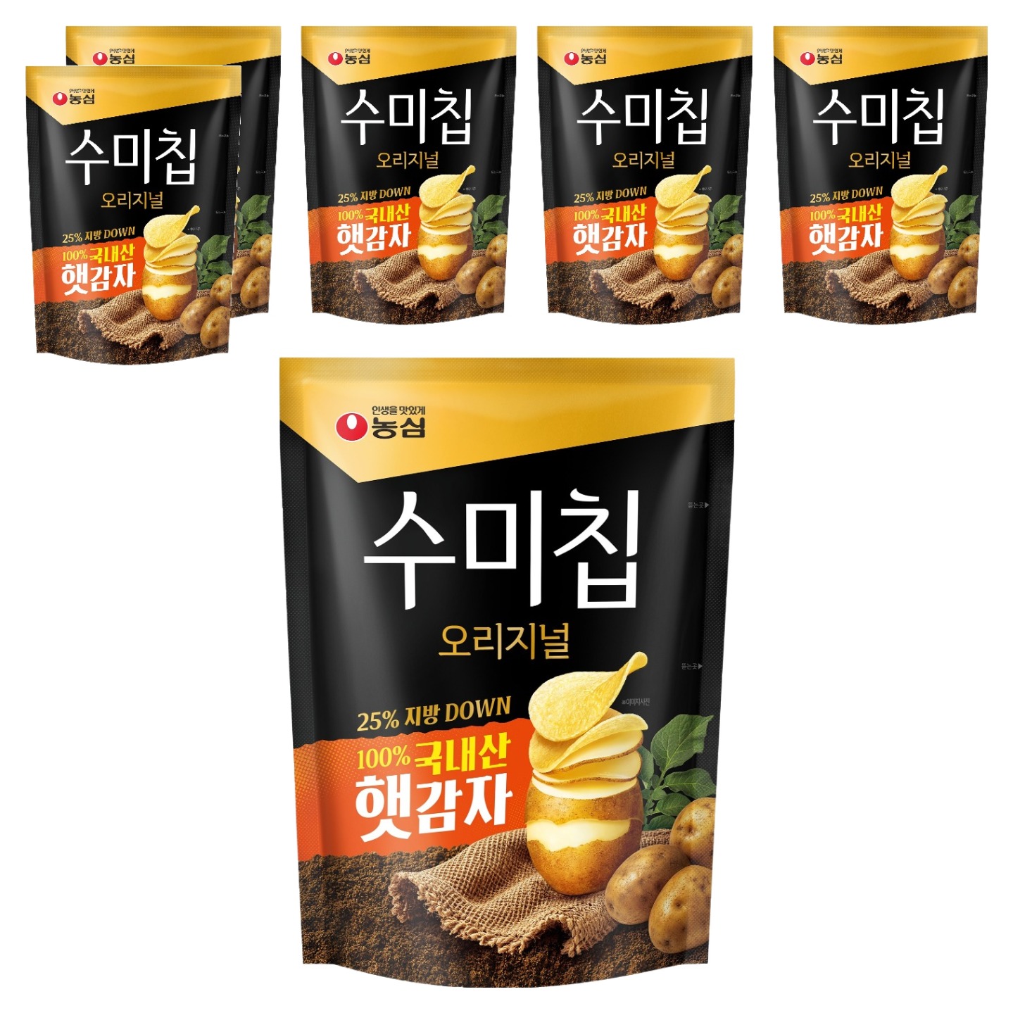 수미칩 오리지널, 85g, 6개 (11,190원) (와우무료)