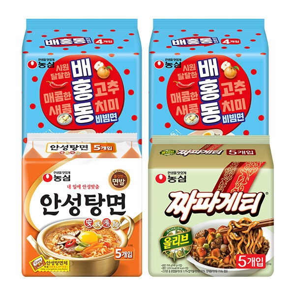 배홍동 8개+안성탕면 5개+짜파게티 5개 (12,270원) (무료)