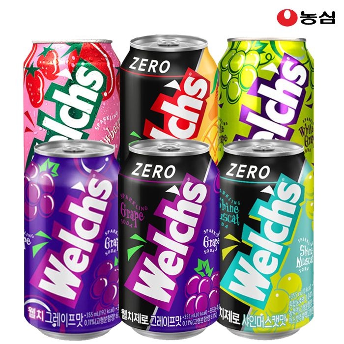 웰치스 제로 포도 355ml 24개입 (12,940원) (무료)