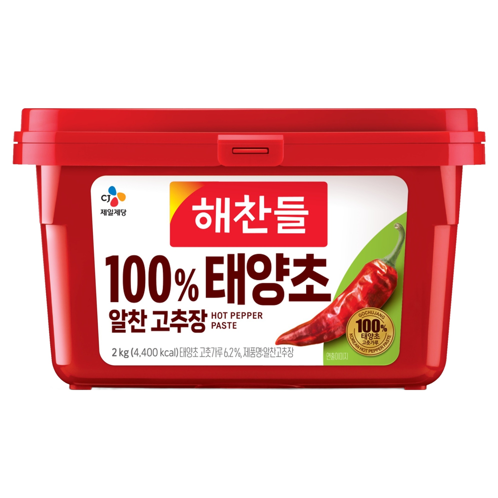 해찬들 100% 태양초 알찬 고추장, 2kg, 1개 (7,980원) (와우무배)