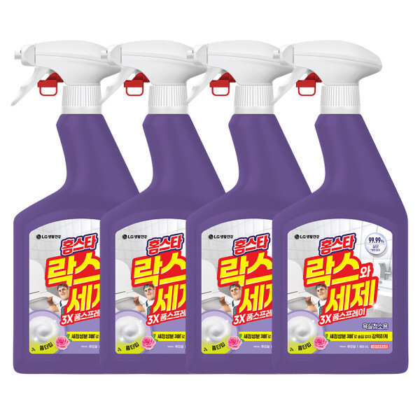 홈스타 락스와세제 스프레이 후로랄 900ml x 4개 (12,930원) (0원)