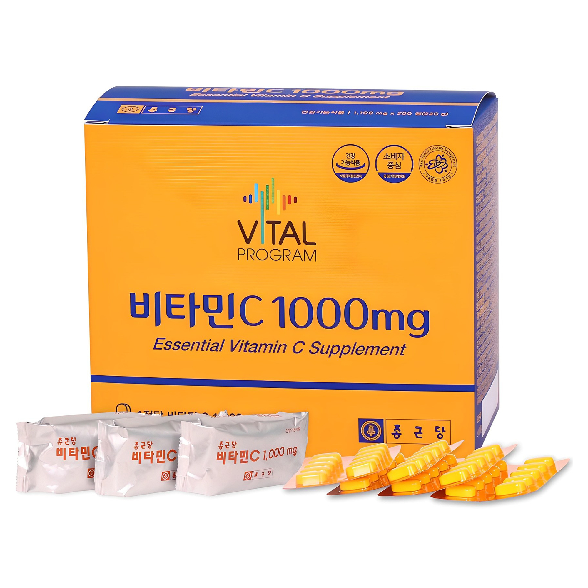 종근당 바이탈프로그램 비타민C 1000mg, 200정 (8,920원) (무료)