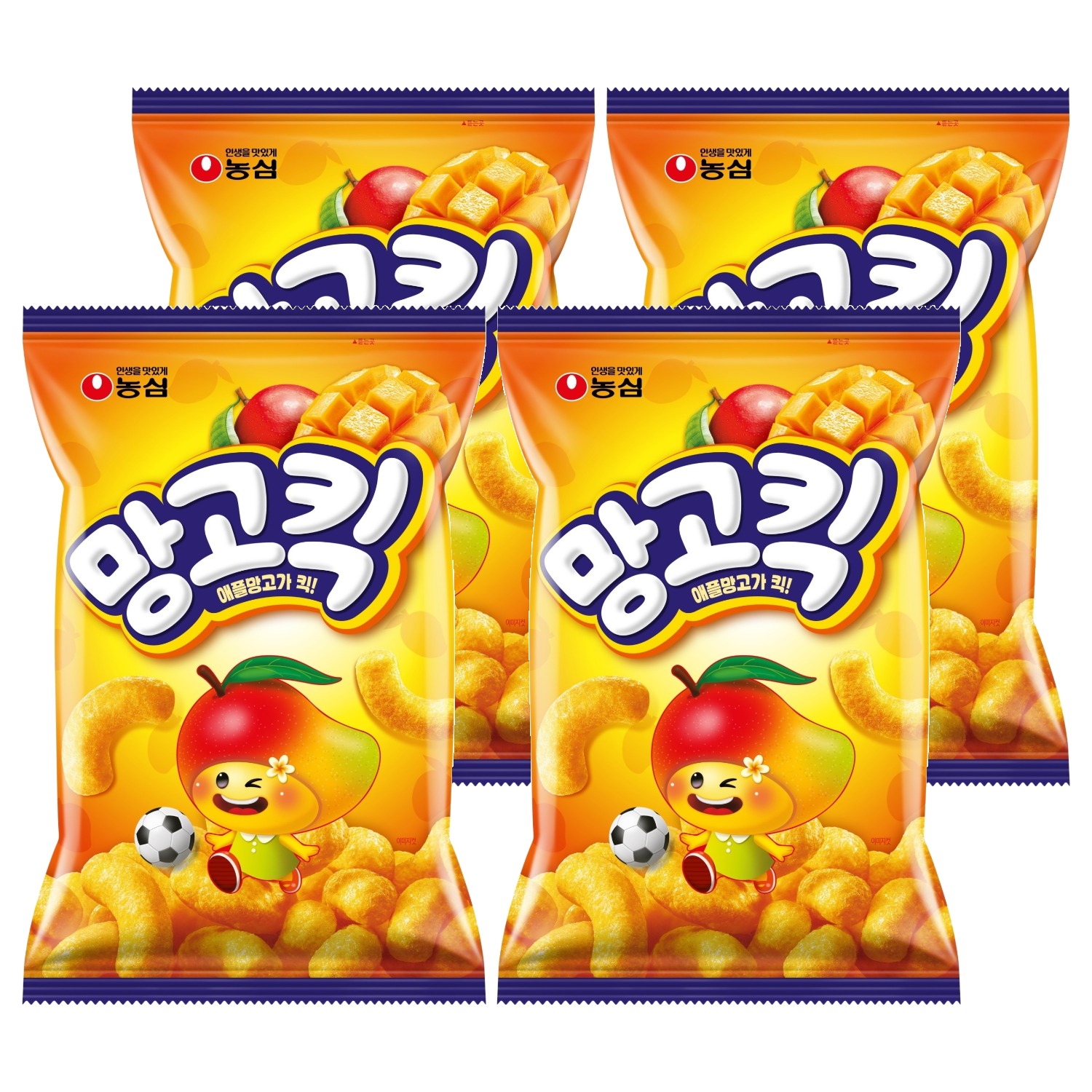 농심 망고킥, 100g, 4개 (5,560원) (와우무배)