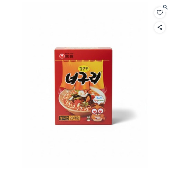 너구리 얼큰한맛 120g, 10봉 (7,400원) (무료)