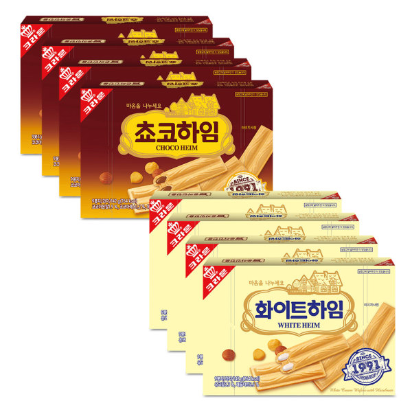 초코하임 142g 4팩+화이트하임 142g 4팩 (14,330원) (무료)