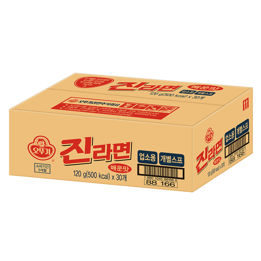 오뚜기 진라면 매운맛 업소용 120g, 30개, (1박스) (11,170원) (무료)