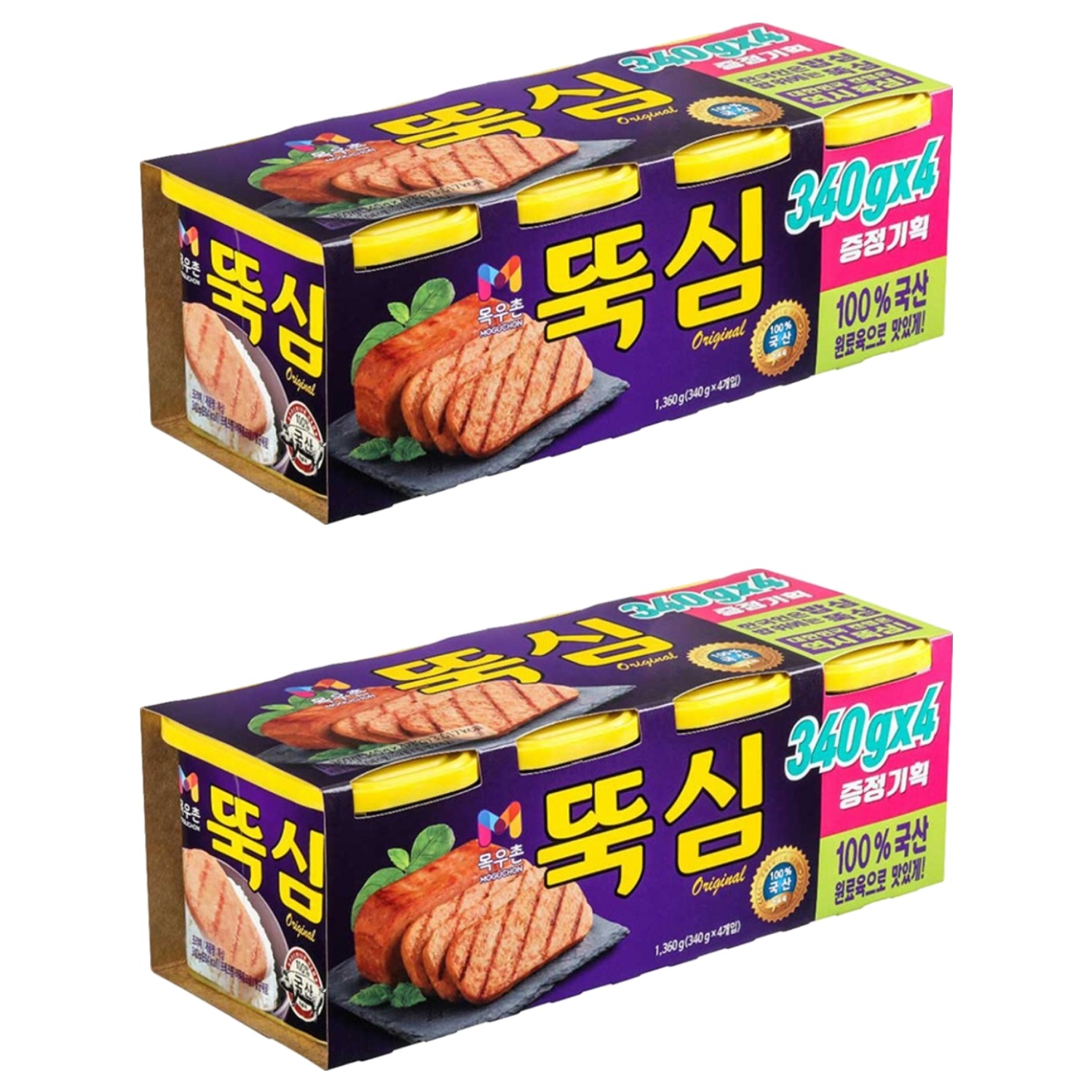 목우촌 뚝심 햄 통조림, 340g, 8개 (19,410원) (무료)
