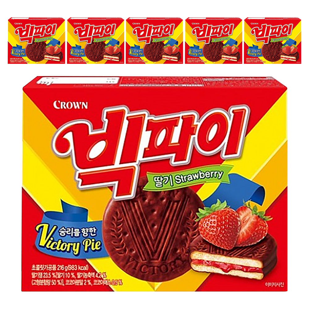 빅파이 딸기, 216g, 6개 (9,210원) (무료)