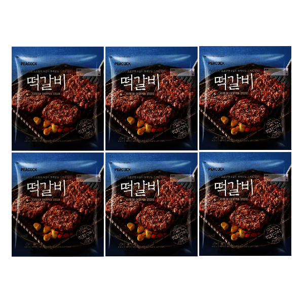 피코크 떡갈비 450g x 6팩 (25,900원) (무료)