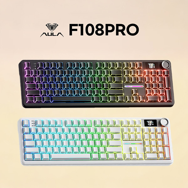Aula 독거미 F108 pro 유무선 기계식 키보드 풀배열 (46,030원) (무료)