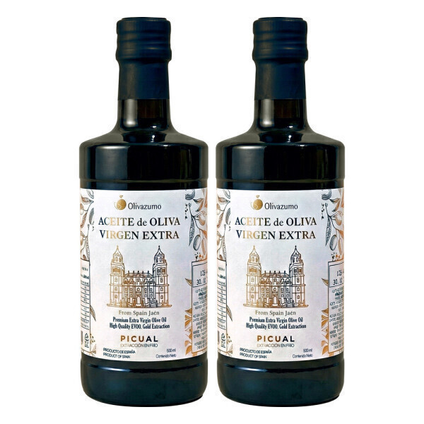 엑스트라버진 올리브오일 100% 500ml 2병 스페인산 피쿠알 품종 햇올리브 (27,900원) (무료배송)