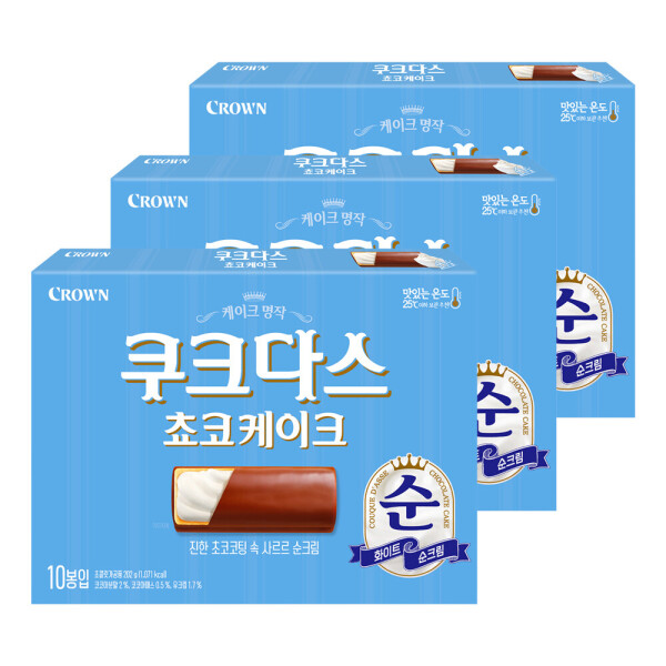쿠크다스 쵸코케이크 202G 3개 (11,900원) (무료)
