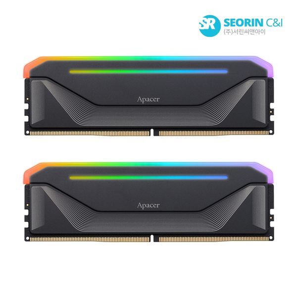 서린공식 Apacer DDR5-6000 CL38 NOX RGB 패키지 (64GB(32Gx2)) (1,034,000원) (무료)