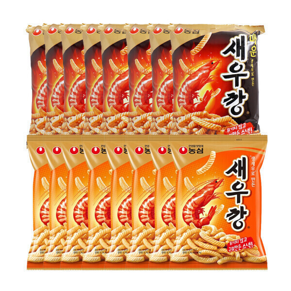 새우깡 8봉 + 매운새우깡 8봉 (15,330원) (무료)